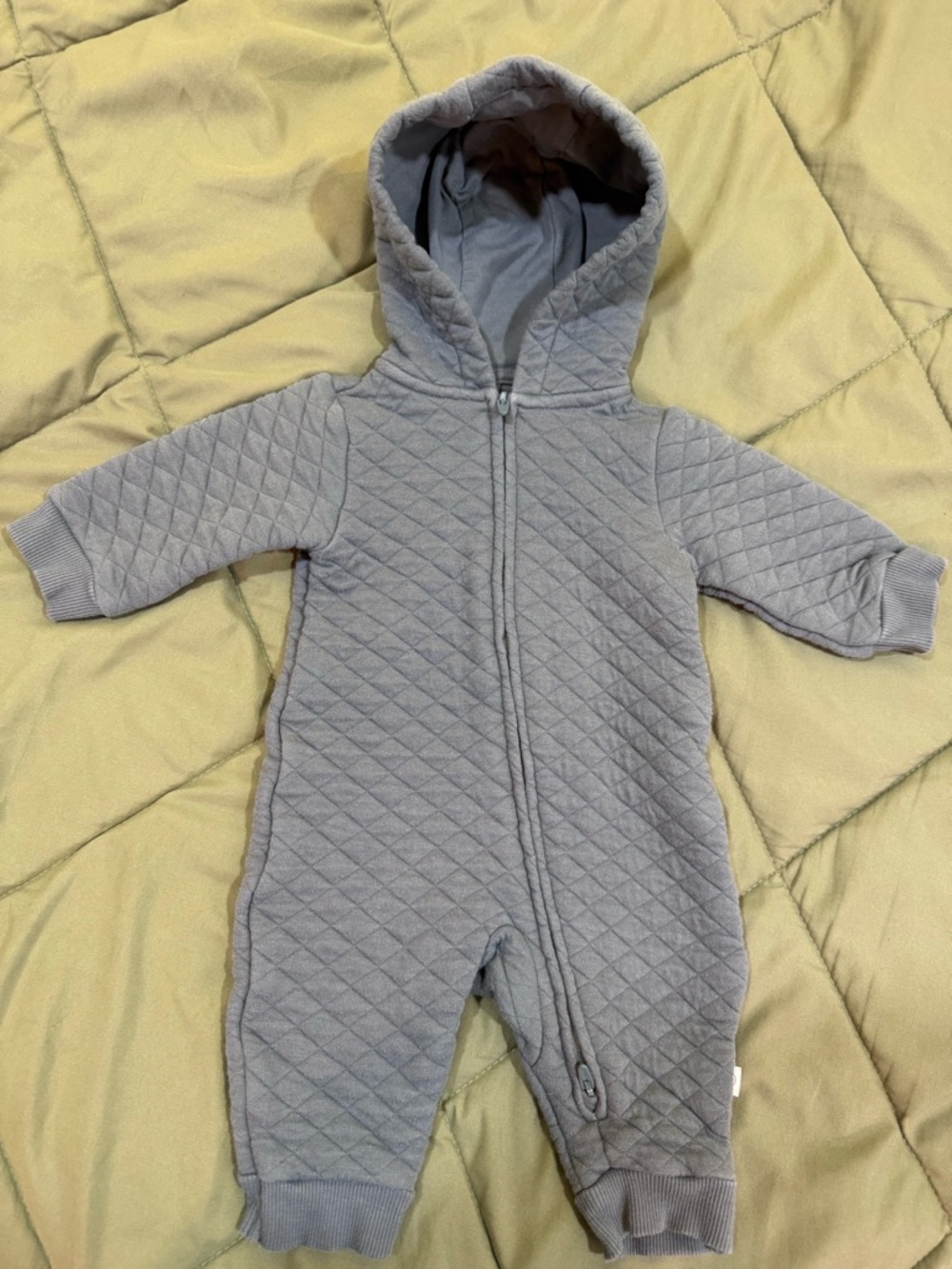 Carters Organic Cotton Quilted Double Knit Hooded Pram